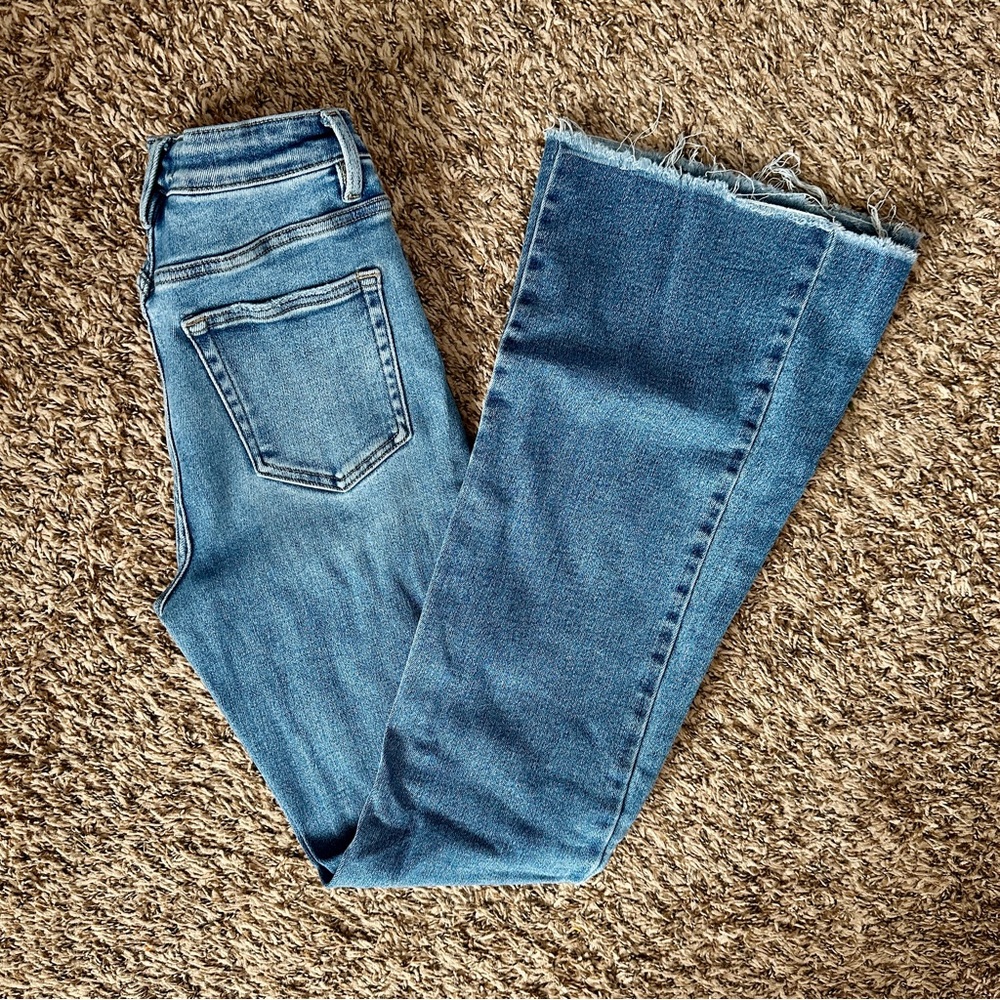 Women's Vervet Mega Flare Blue Jeans